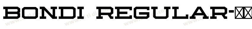 Bondi Regular字体转换